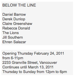 Below the line